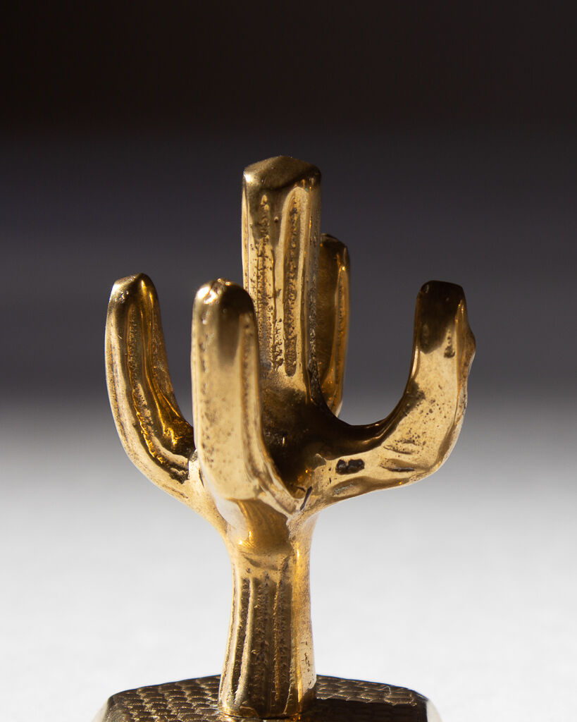 Brass saguaro cactus - Mexico - 60s/70s