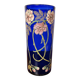 Antique Legras vase – Cobalt blue glass with floral enamel – Art Nouveau