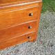 Vintage 3-drawer golden oak chest of drawers from the 50s