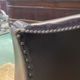 Chesterfield armchair with brown leather ears from the 1990s in very good condition