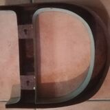 Lettre ancienne en  métal ( tôle )  " D "