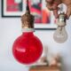 Antique giant brass light bulb socket 1900
