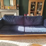 Georgio 3-seater sofa by HABITAT, midnight blue velvet