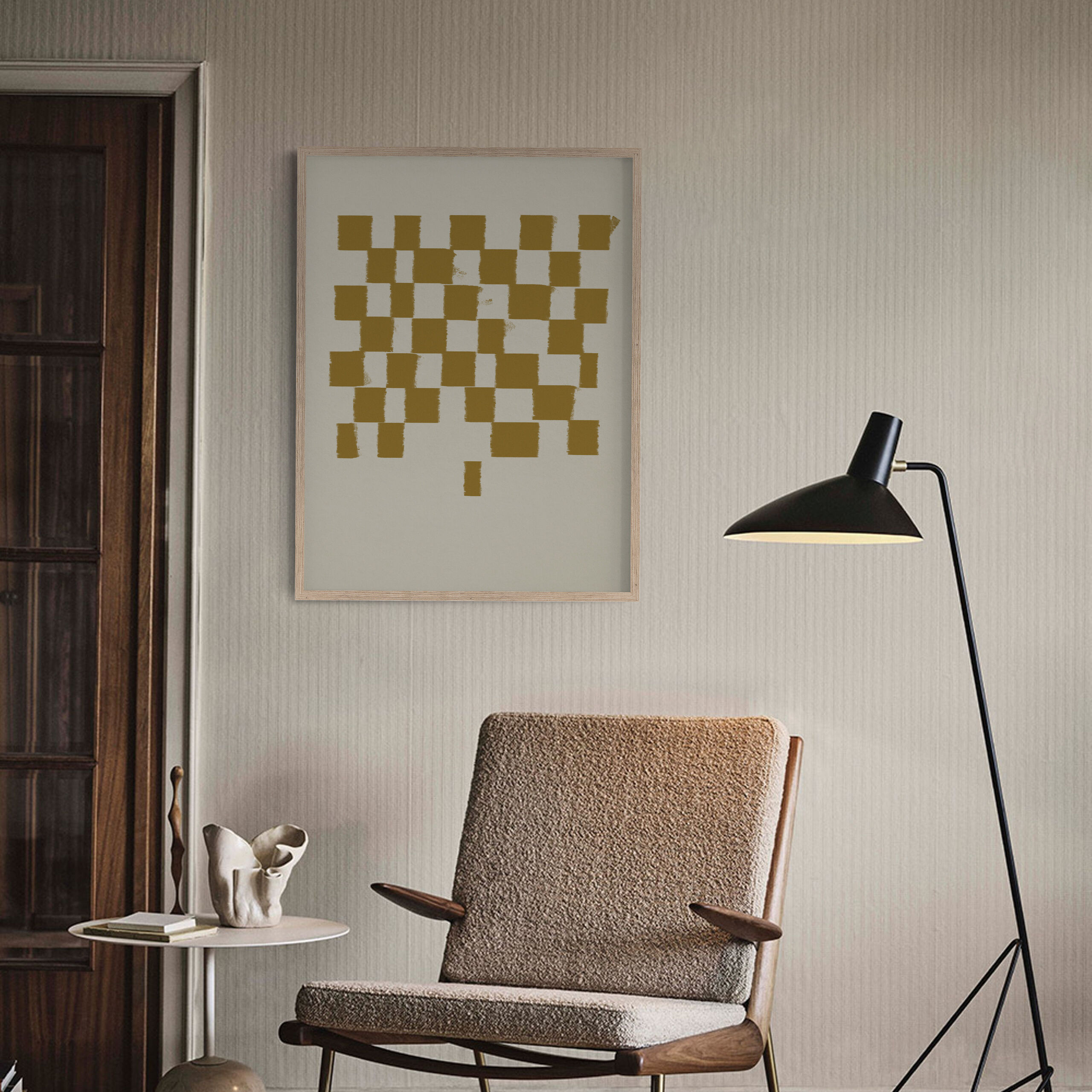 Chequers giclee art print, 50x70cm