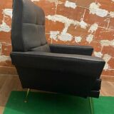 Pair of vintage leather armchairs