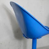 3 chairs "space Age", resin and steel, France, circa 1970.