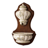 Moustiers wall fountain in signed earthenware – country house spirit