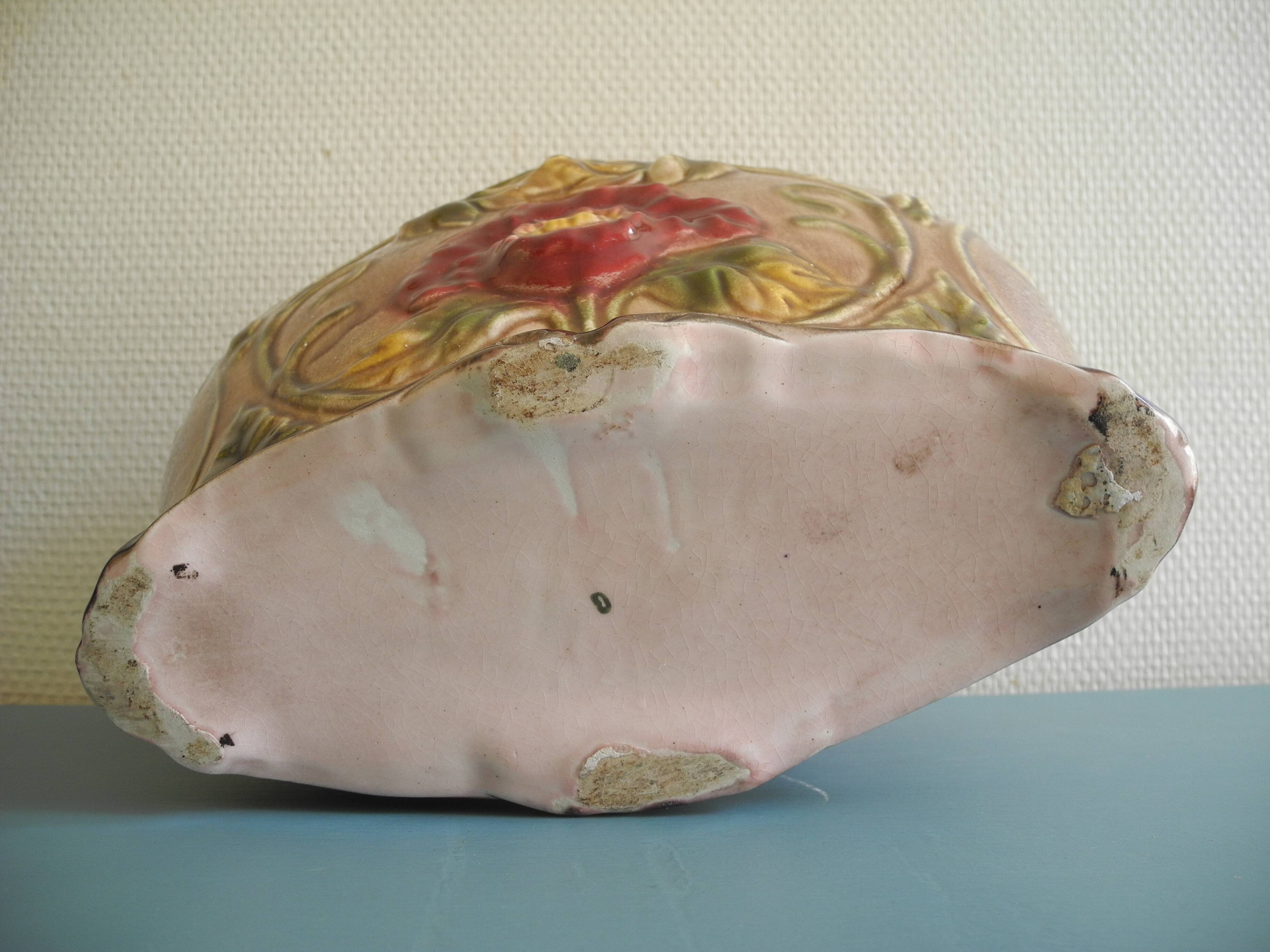 earthenware trim barbotine planter vases french fireplace set planter