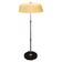 1950s Czechoslovakian Art Deco Chrome Floor Lamp with Handmade Shade