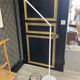 Ilmo vintage white lacquered metal halogen floor lamp, Italy, 1970s