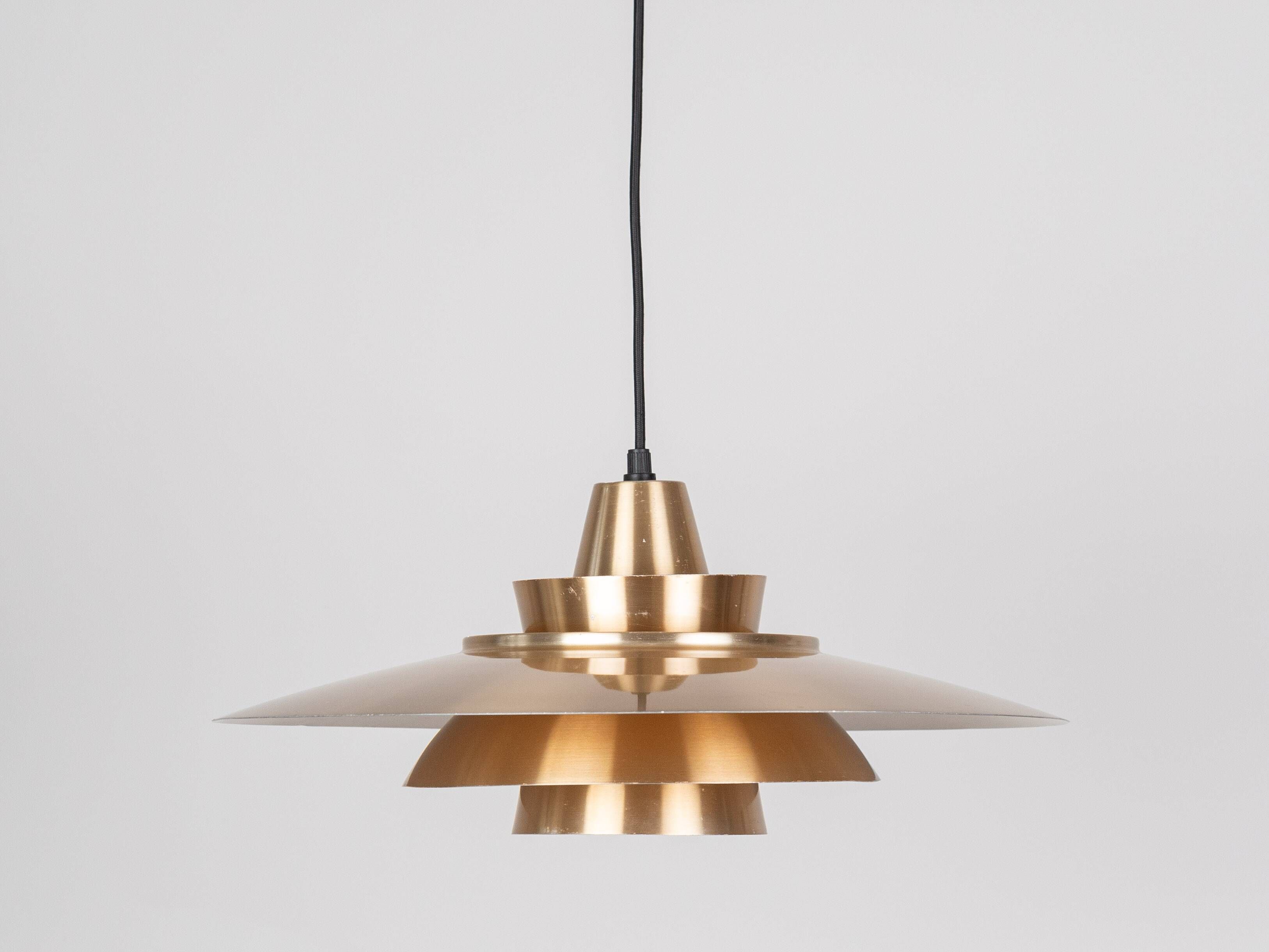 Pair of 2 Danish vintage lamps Superlight by David Mogensen, 1980s