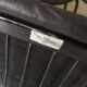 Black metal chair and Leather Cidue, Italy 1970