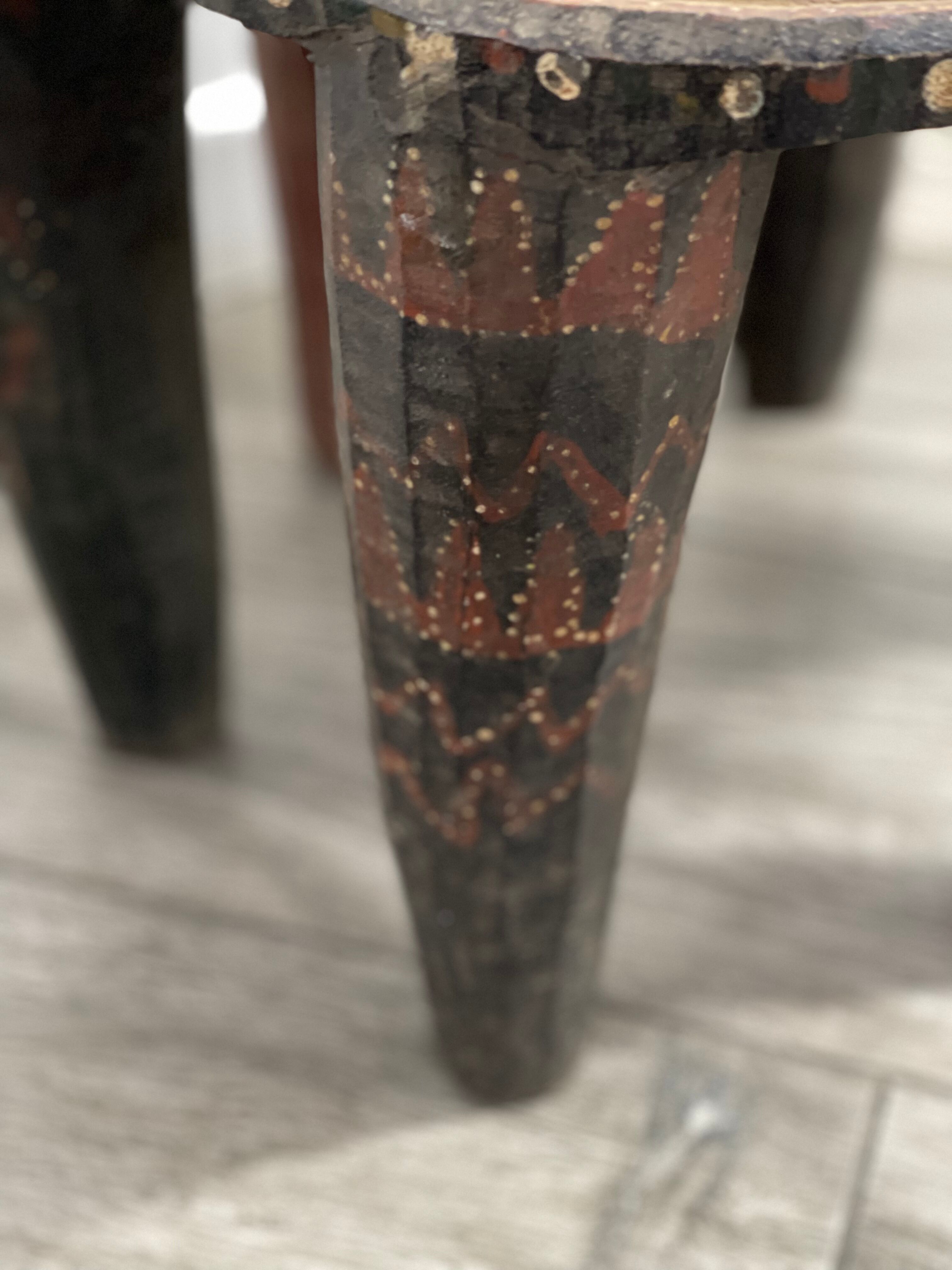 African wooden stool Zindi