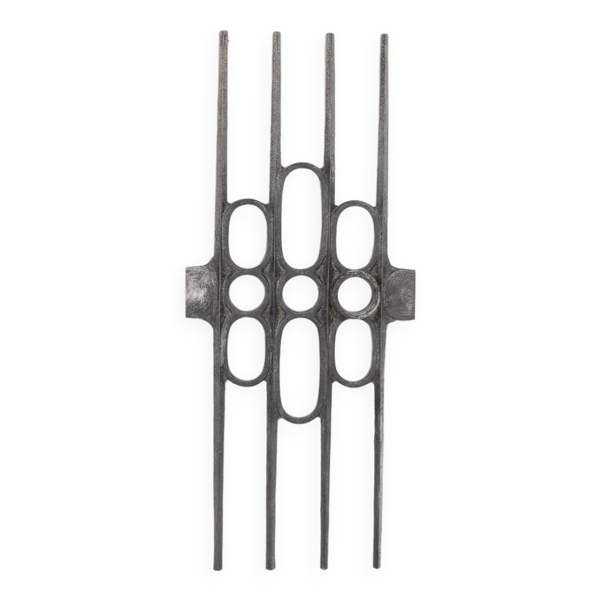 Fixation de porte moulée brutaliste des années 1980, Allemagne