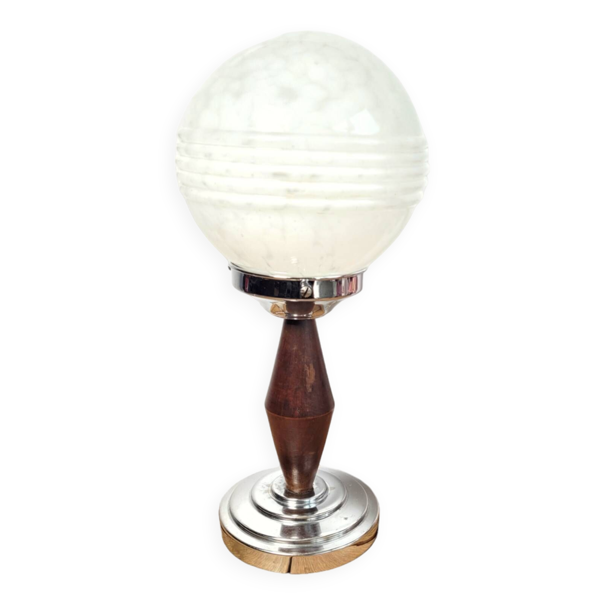 Vintage Art Deco globe lamp Clichy