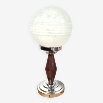Vintage Art Deco globe lamp Clichy