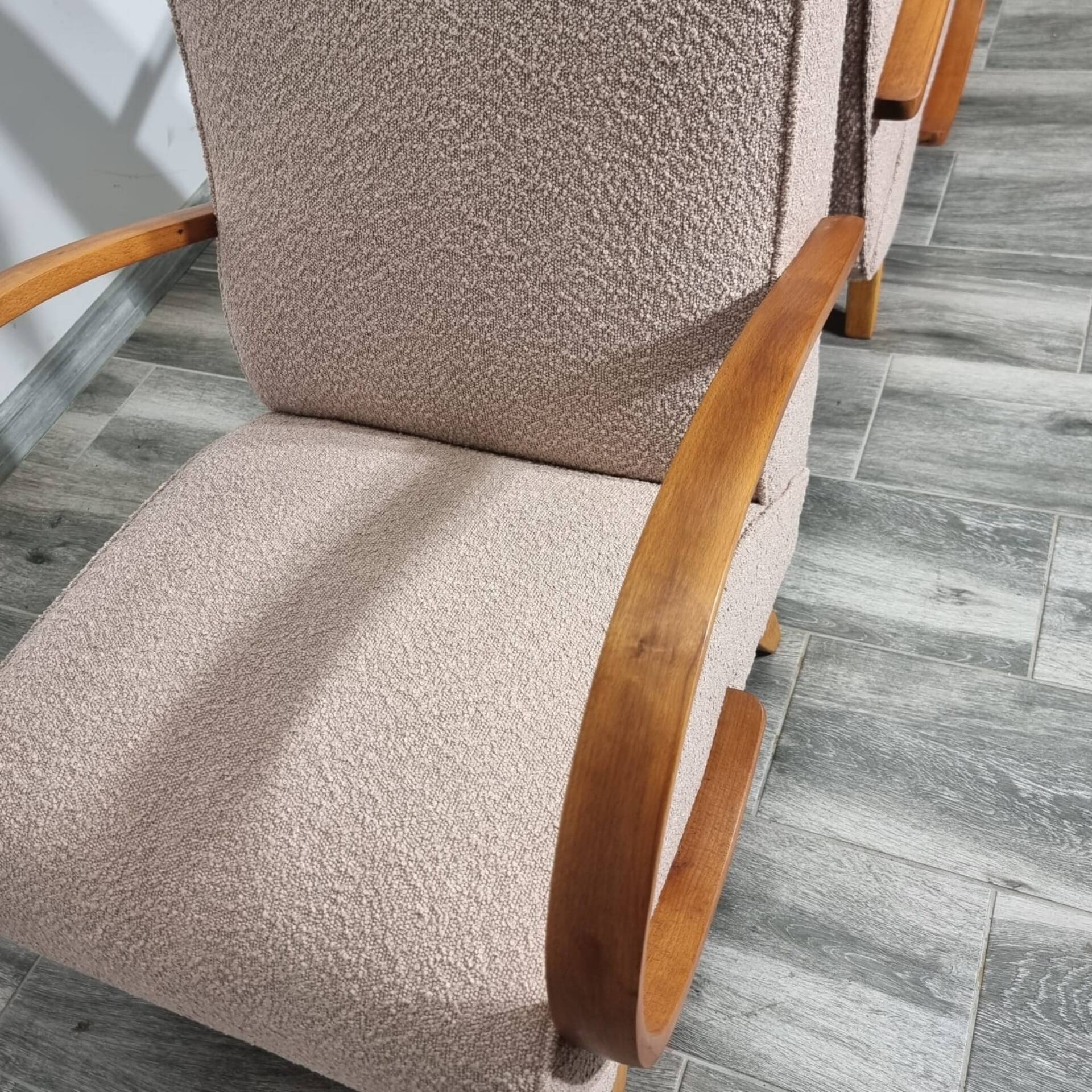 Art Deco Lounge Chairs from Jindřich Halabala, 1950s, Set of 2