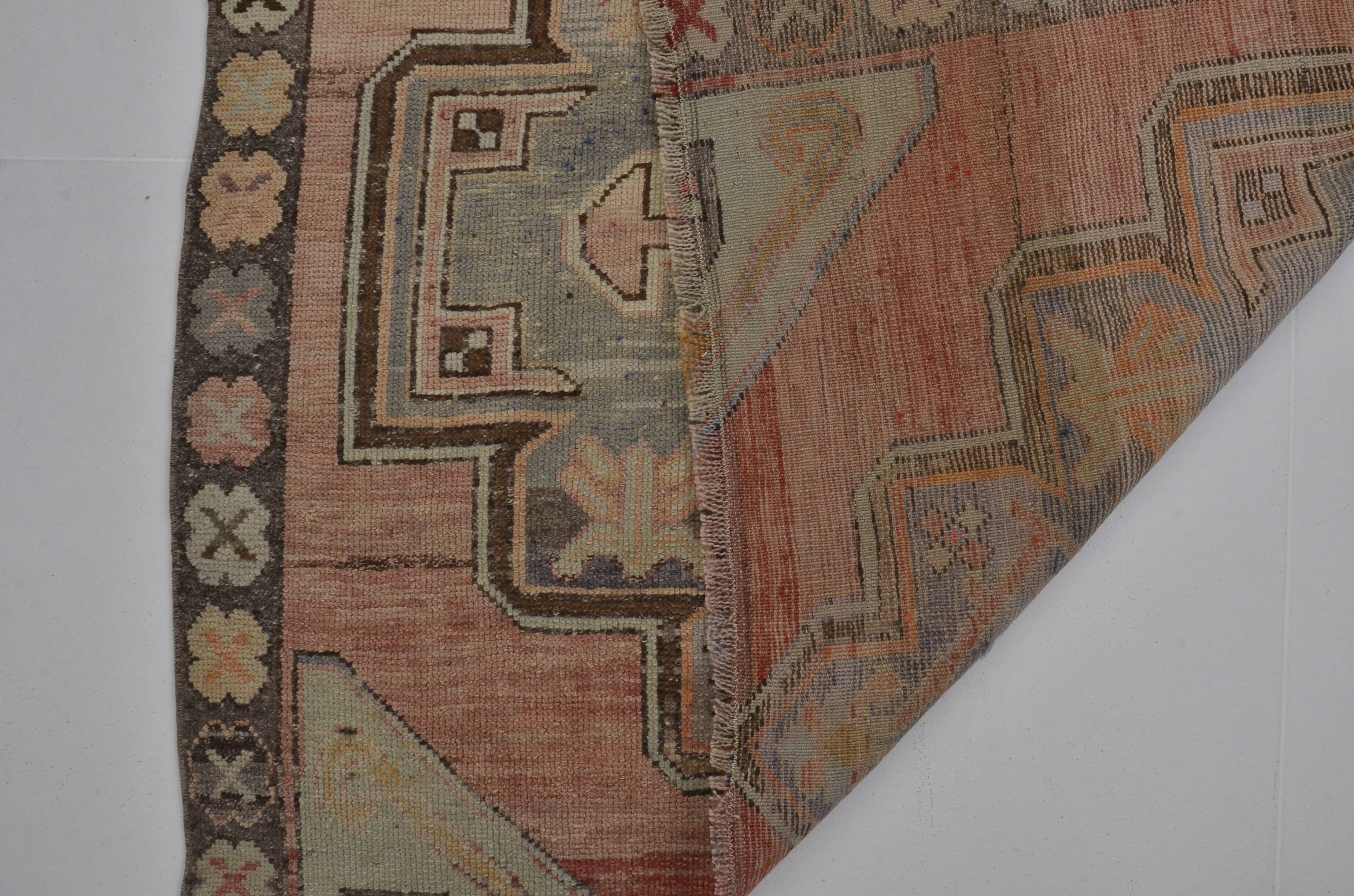 Vintage Antique Floral Oushak Rug sku 1286