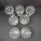 7 Baccarat wine glasses shape 11965 with matte engraving 12117.