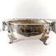 Vintage Wiskemann silver metal planter