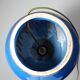 Vintage lamp Att. Le Dauphin in cobalt blue and gold ceramic, 1960s-1970s.