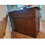 Old desk with inclined top