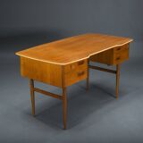 Mid-Century Teak Desk attributed to Musterring, 1960s