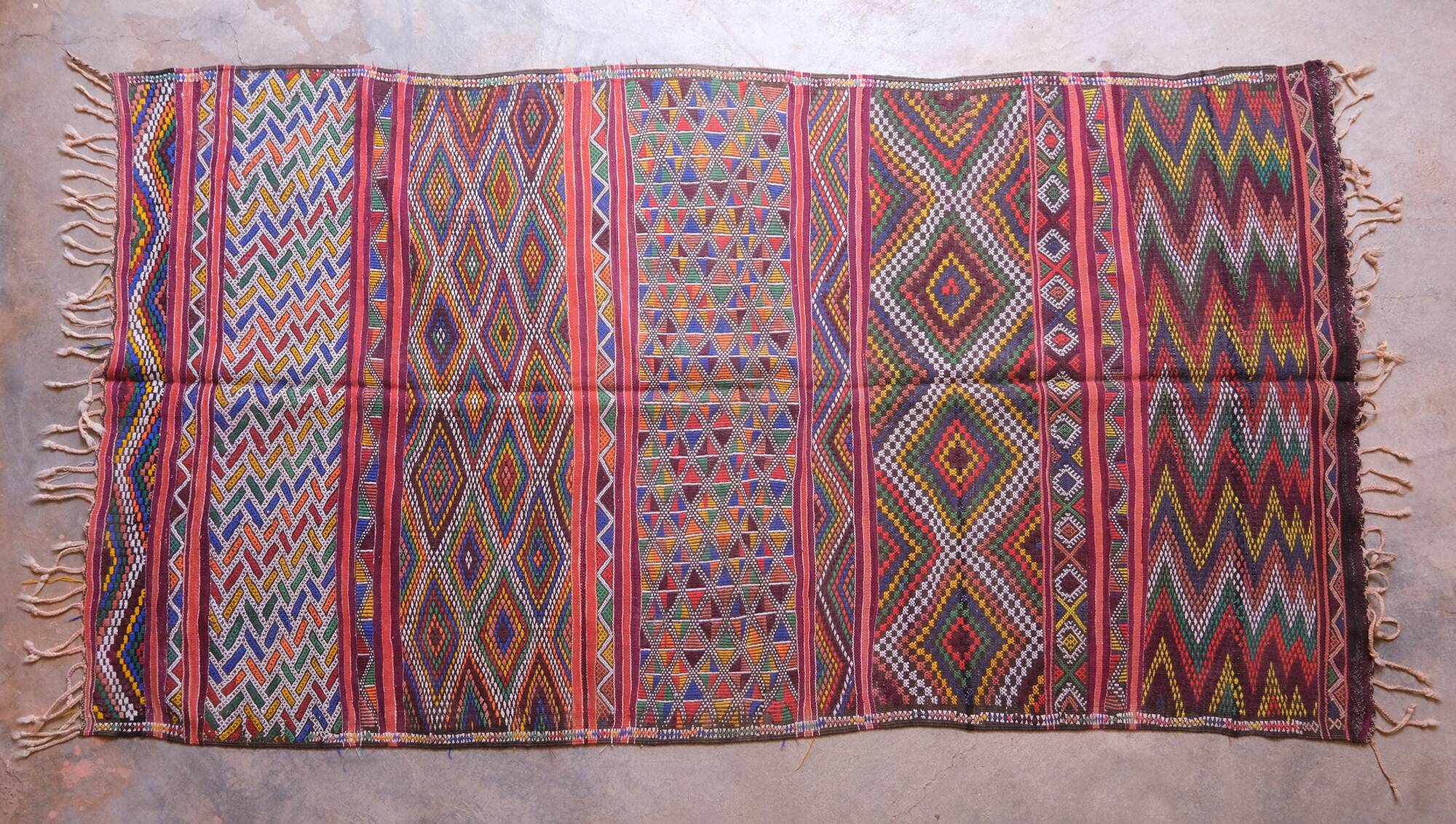 Moroccan Kilim Zayan Rug - 247 x 135 cm