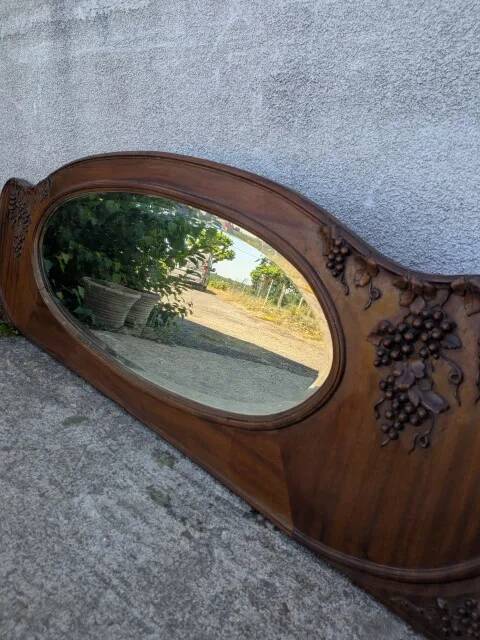 Miroir ovale biseauté