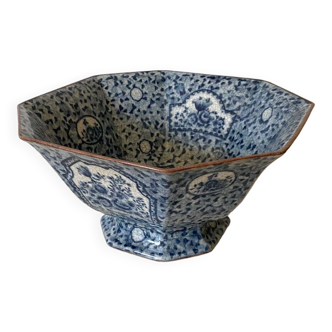 Square salad bowl in old earthenware