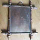 Bamboo mirror 47x41 cm