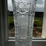 Carved crystal vase - Mid-twentieth century
