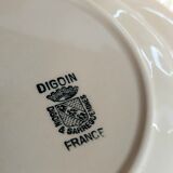 Six assiettes faïence pastel de digoin et sarreguemines anciennes