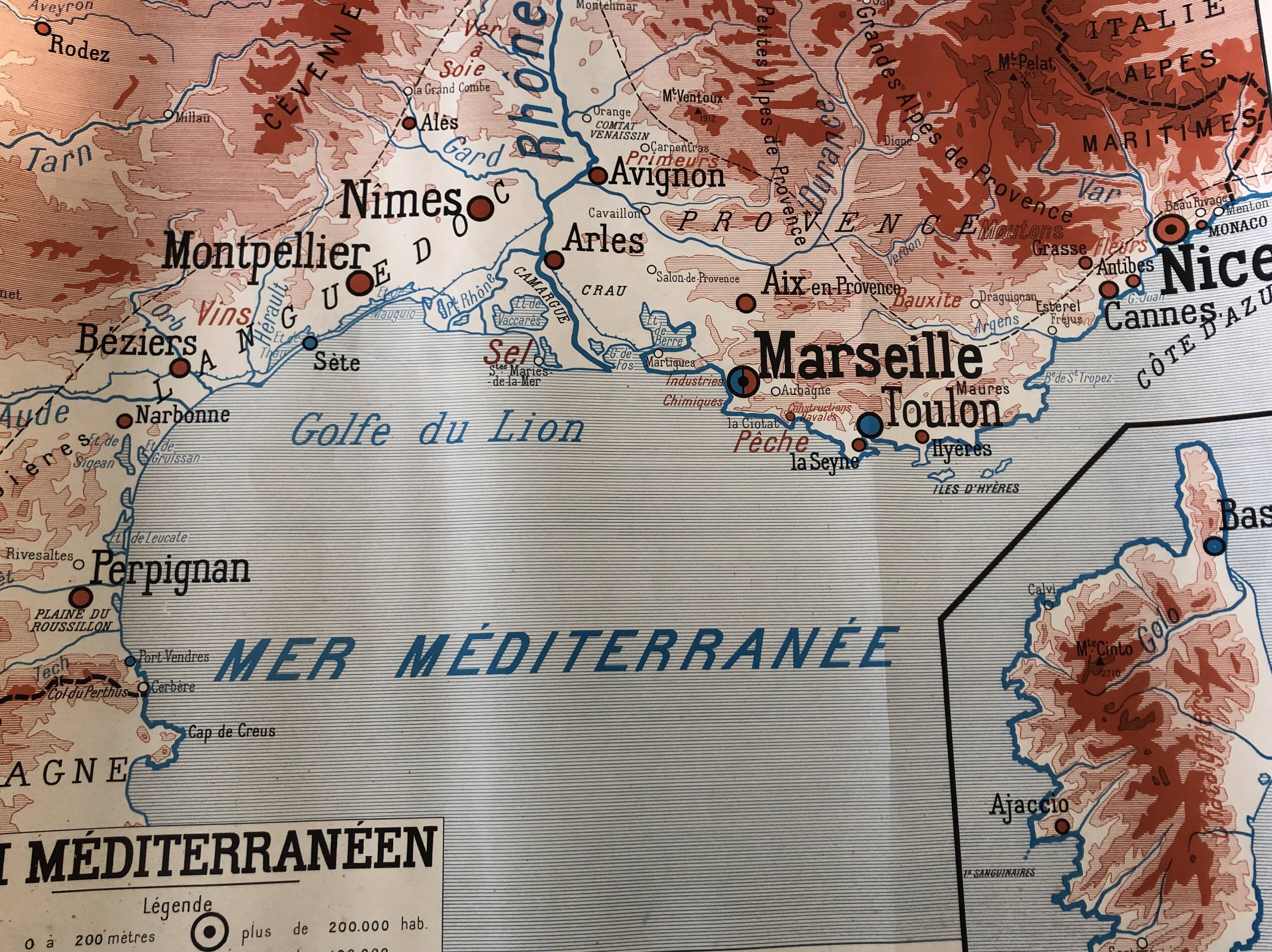 School poster Mediterranée/Aquitaine
