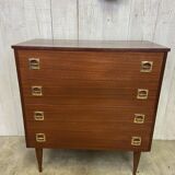 Chest of drawers with tapered legs