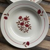 Assiette creuse en faïence HBCM modèle Martine