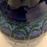 Strehla 1970 blue ceramic vase