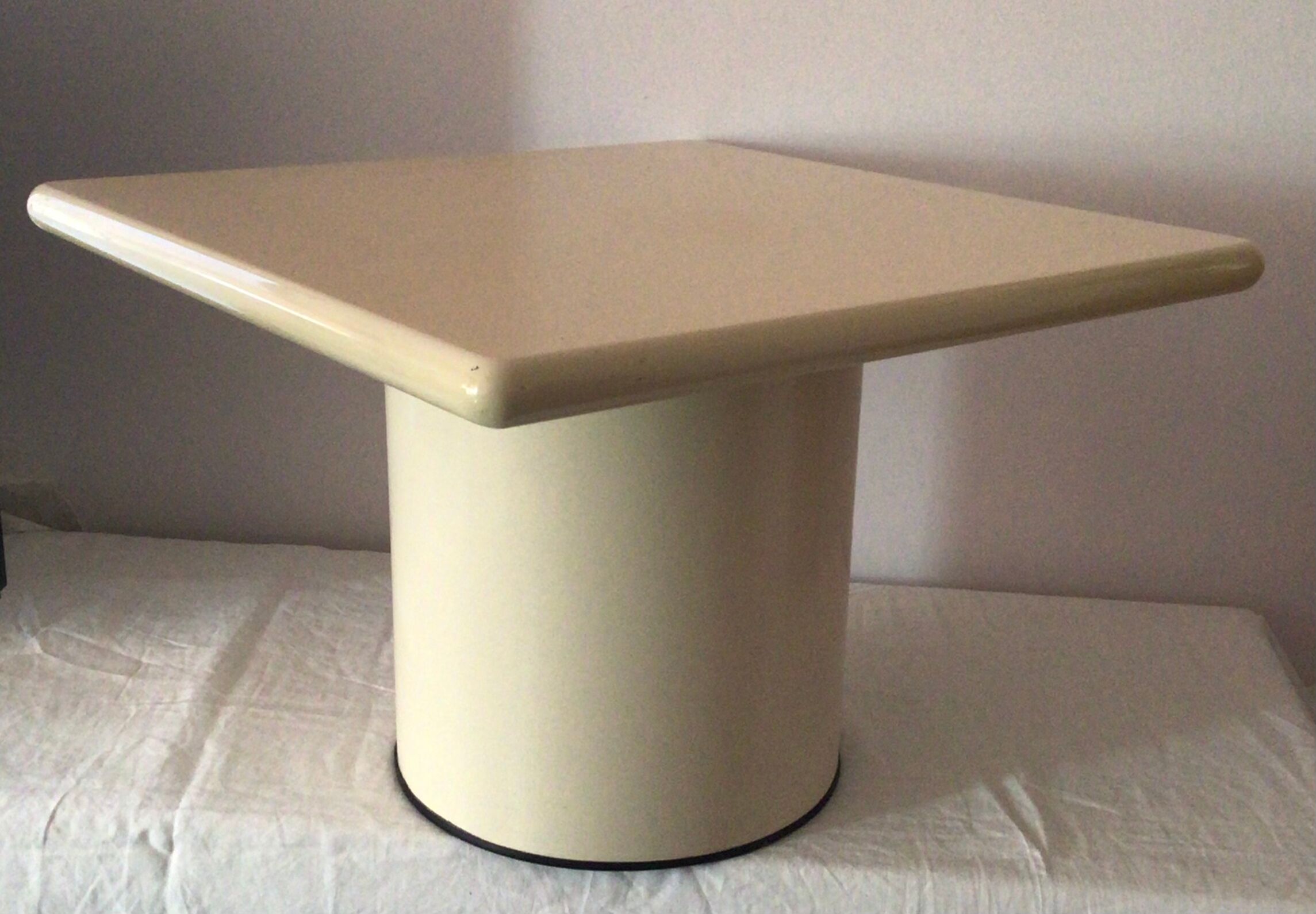 Coffee table wood metal vintage year 70.