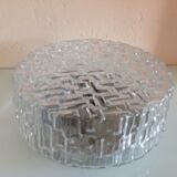 Round ceiling lamp in bulled glass / vintage 60s/70s