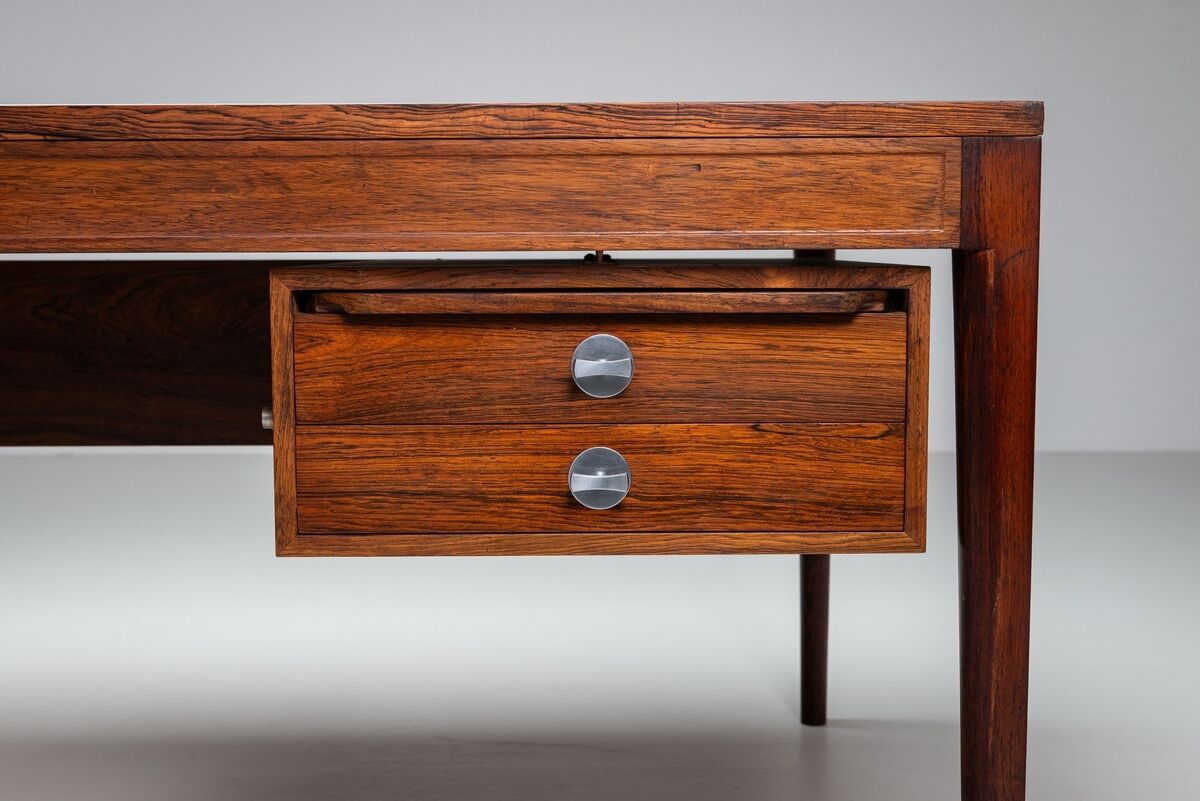 Finn Juhl FD-951 “Diplomat” desk in rosewood France & Son Denmark 1960