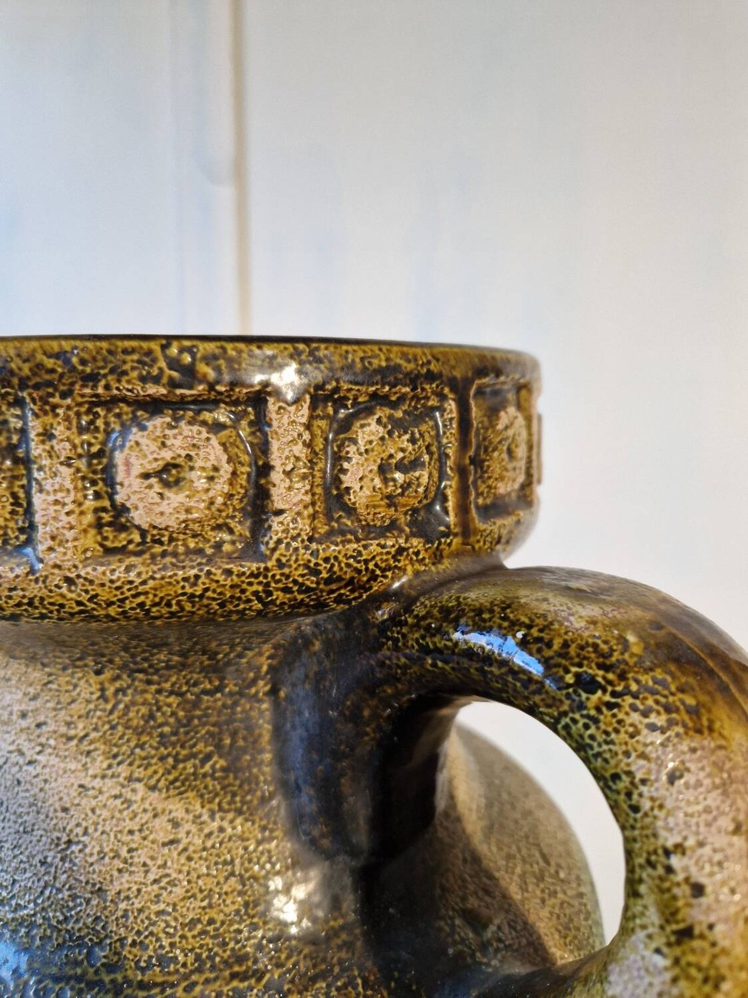 Large floor vase in ceramic Bay Keramik West Germany design 20th century