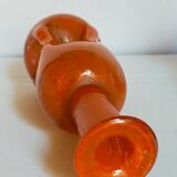 Trio of vintage blown glass soliflore vases