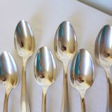6 Apollo silver-plated soup spoons