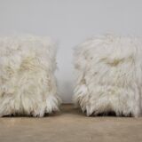 Pair of 1960s Sheepskin armchair