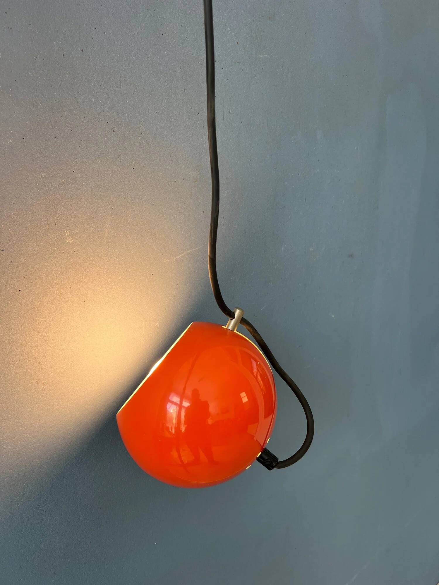 Small red adjustable Artimeta eyeball pendant lamp