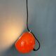 Small red adjustable Artimeta eyeball pendant lamp