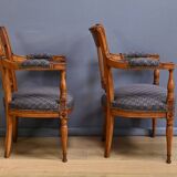 Paire de Fauteuils en Hêtre teinté – Début XXe