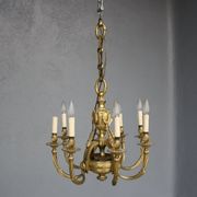 Louis XVI style gilt bronze chandelier