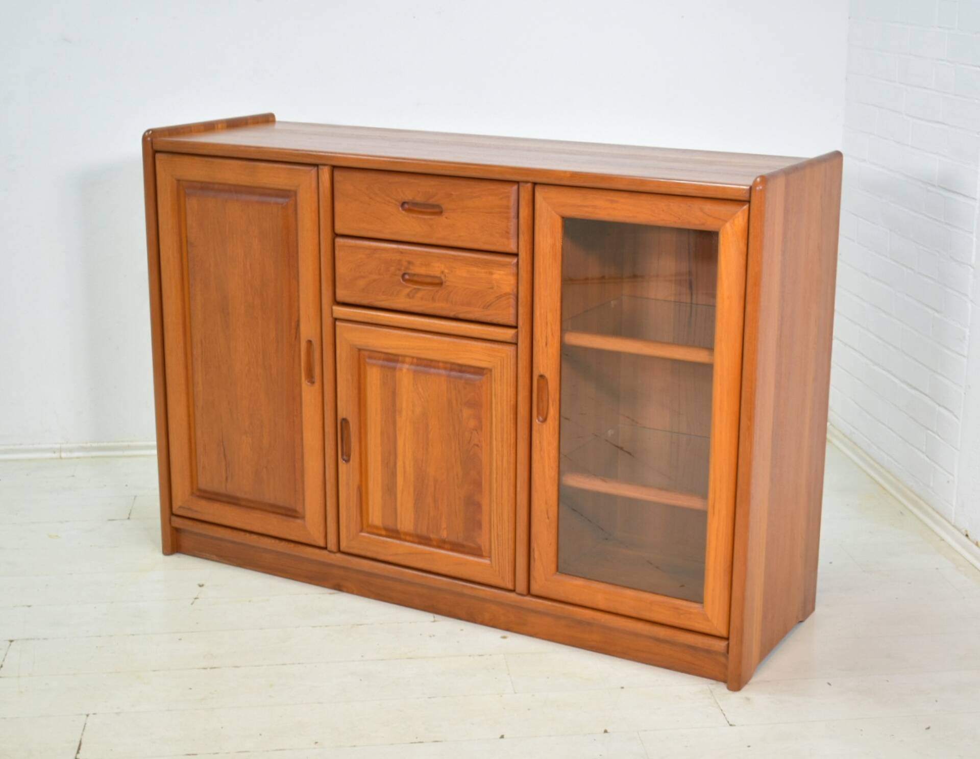 Sideboard by Dyrlund 1970s skandinavian solid Teak Danish