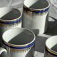 Set of 6 small espresso cups Germer Porcelain, made in Brazil.
